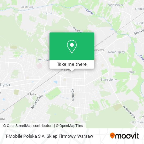 T-Mobile Polska S.A. Sklep Firmowy map