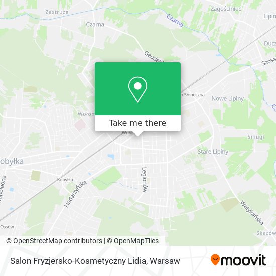 Карта Salon Fryzjersko-Kosmetyczny Lidia