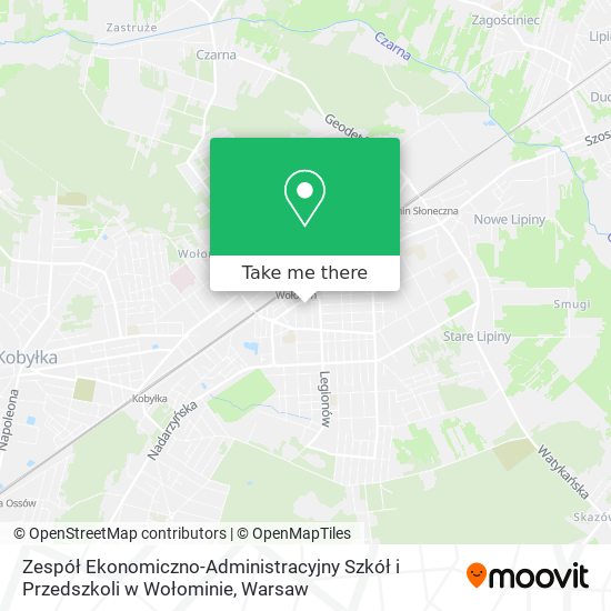 Zespół Ekonomiczno-Administracyjny Szkół i Przedszkoli w Wołominie map