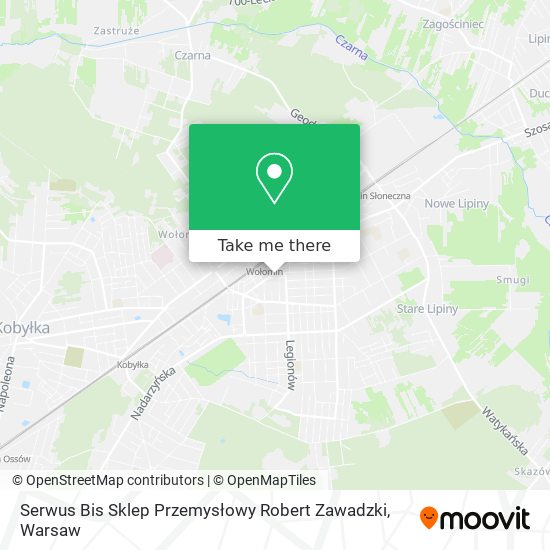 Serwus Bis Sklep Przemysłowy Robert Zawadzki map