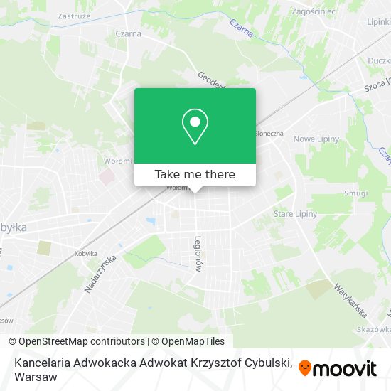 Карта Kancelaria Adwokacka Adwokat Krzysztof Cybulski