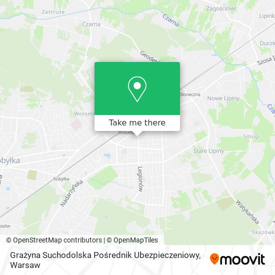 Grażyna Suchodolska Pośrednik Ubezpieczeniowy map