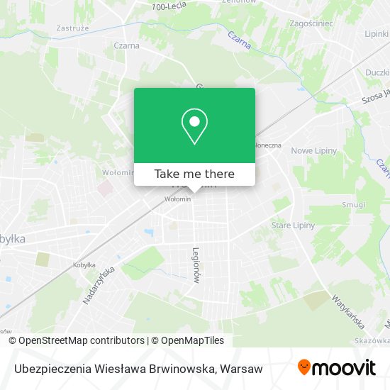 Ubezpieczenia Wiesława Brwinowska map