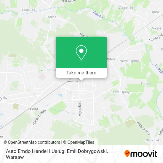 Карта Auto Emdo Handel i Usługi Emil Dobrygowski