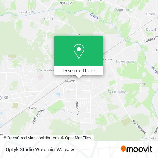 Optyk Studio Wołomin map