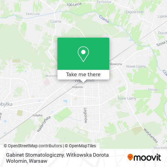 Gabinet Stomatologiczny. Witkowska Dorota Wołomin map