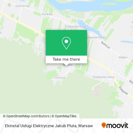 Ekinstal Usługi Elektryczne Jakub Pluta map