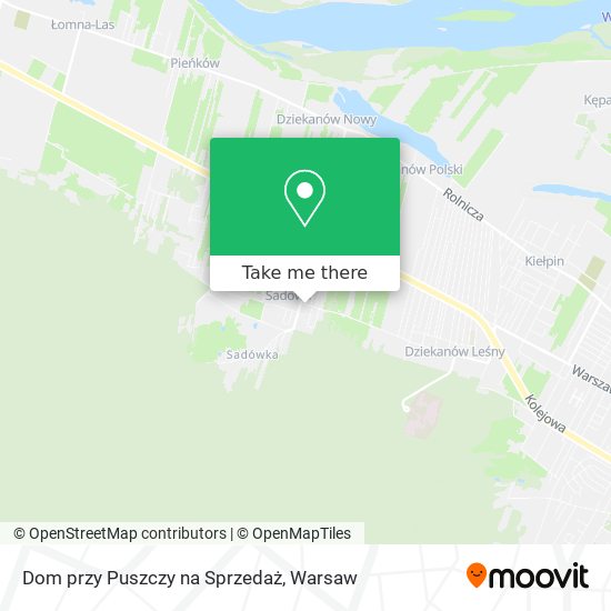 Dom przy Puszczy na Sprzedaż map