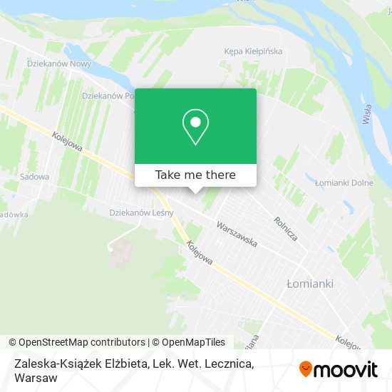 Zaleska-Książek Elżbieta, Lek. Wet. Lecznica map