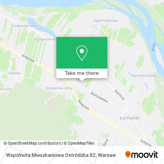 Wspólnota Mieszkaniowa Ostródzka 82 map