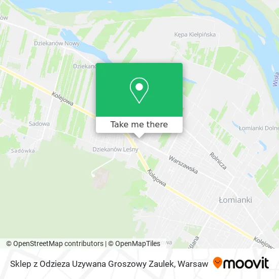 Карта Sklep z Odzieza Uzywana Groszowy Zaulek