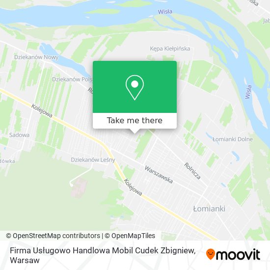 Firma Usługowo Handlowa Mobil Cudek Zbigniew map