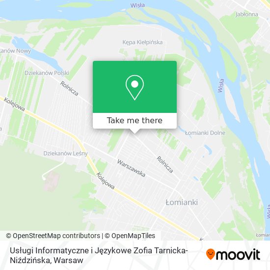 Usługi Informatyczne i Językowe Zofia Tarnicka-Niździńska map