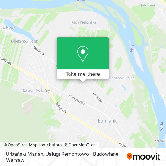 Urbański Marian. Usługi Remontowo - Budowlane map