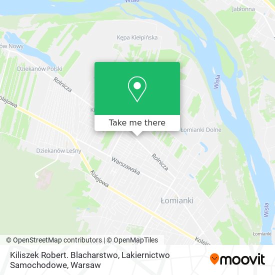 Kiliszek Robert. Blacharstwo, Lakiernictwo Samochodowe map