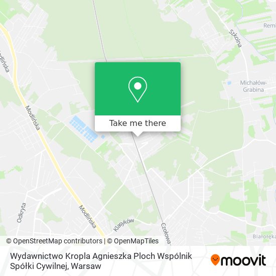 Wydawnictwo Kropla Agnieszka Ploch Wspólnik Spółki Cywilnej map