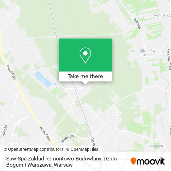 Saw-Spa Zakład Remontowo-Budowlany. Dzido Bogumił Warszawa map