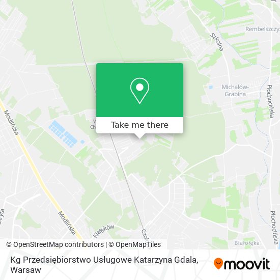 Kg Przedsiębiorstwo Usługowe Katarzyna Gdala map