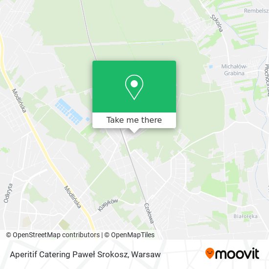 Aperitif Catering Paweł Srokosz map