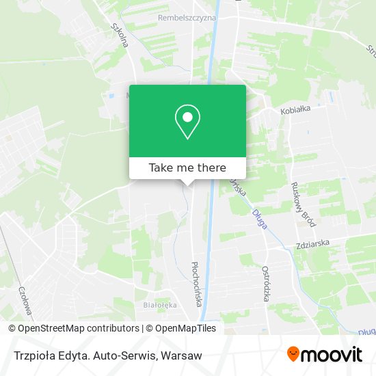 Trzpioła Edyta. Auto-Serwis map