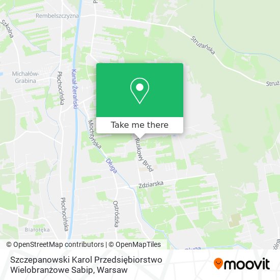 Szczepanowski Karol Przedsiębiorstwo Wielobranżowe Sabip map