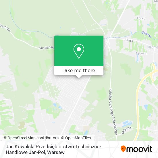 Jan Kowalski Przedsiębiorstwo Techniczno-Handlowe Jan-Pol map