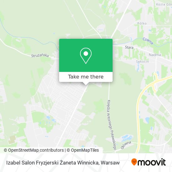 Izabel Salon Fryzjerski Żaneta Winnicka map