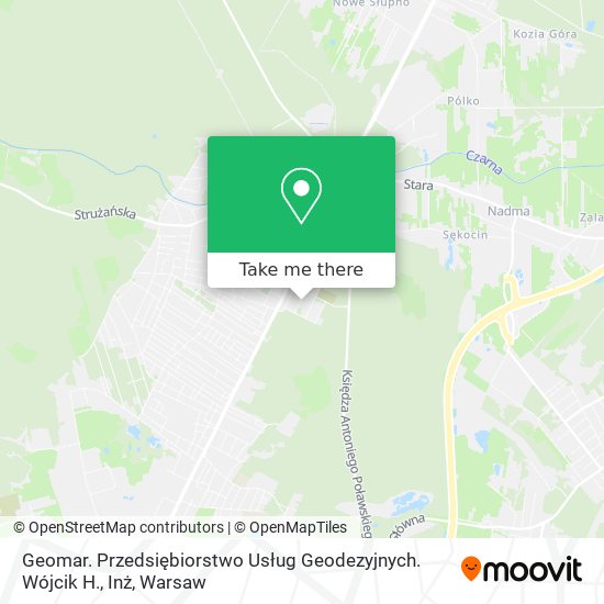 Geomar. Przedsiębiorstwo Usług Geodezyjnych. Wójcik H., Inż map