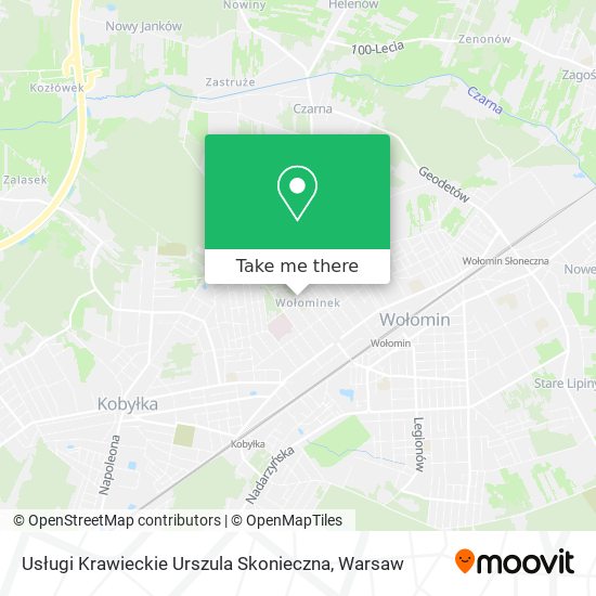 Usługi Krawieckie Urszula Skonieczna map