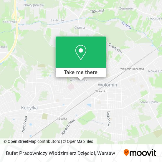 Bufet Pracowniczy Włodzimierz Dzięcioł map