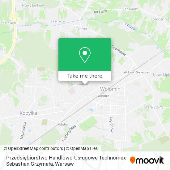 Przedsiębiorstwo Handlowo-Usługowe Technomex Sebastian Grzymała map