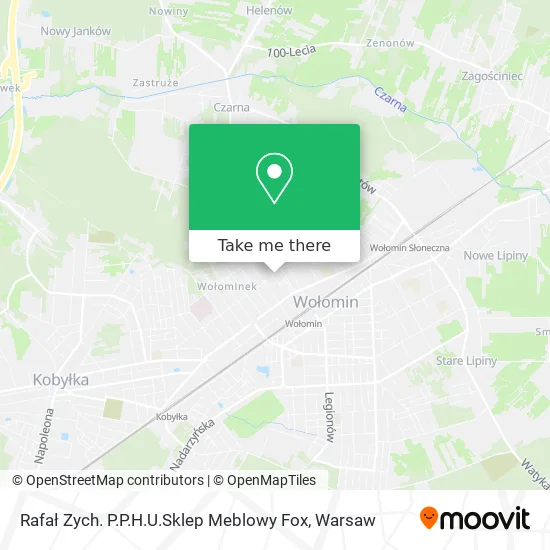 Rafał Zych. P.P.H.U.Sklep Meblowy Fox map