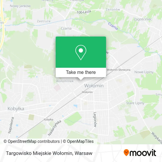 Карта Targowisko Miejskie Wołomin
