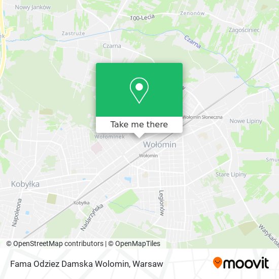 Fama Odziez Damska Wolomin map