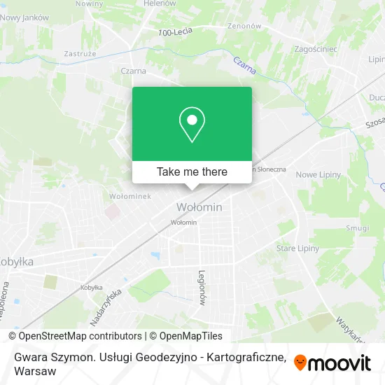 Карта Gwara Szymon. Usługi Geodezyjno - Kartograficzne