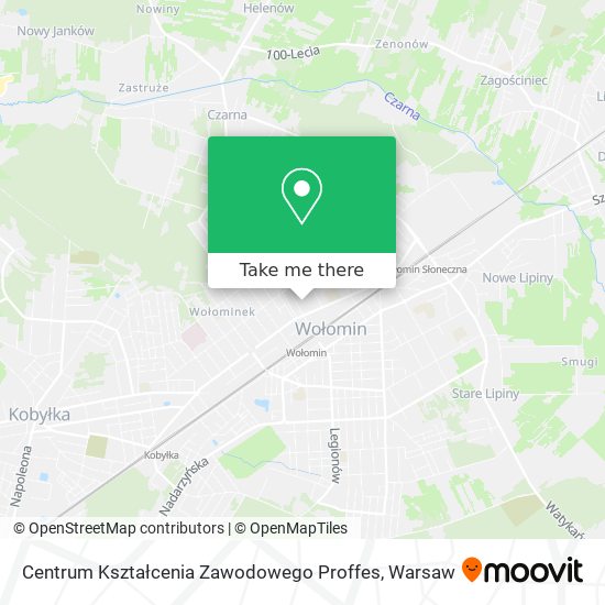 Centrum Kształcenia Zawodowego Proffes map