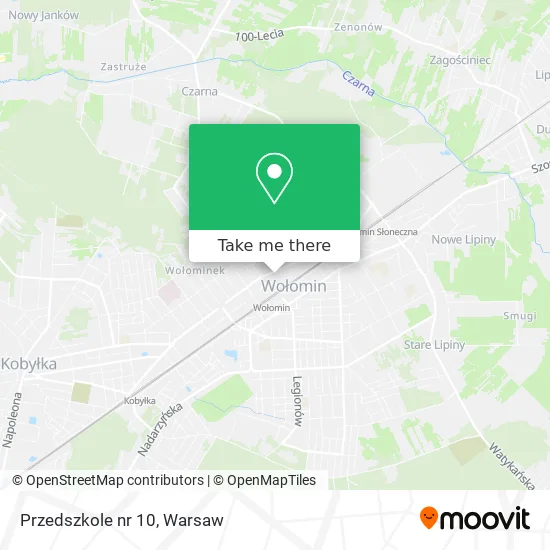 Карта Przedszkole nr 10