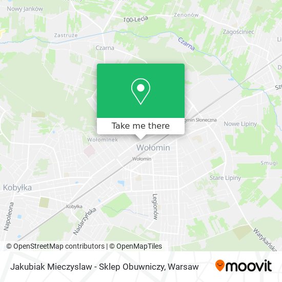 Jakubiak Mieczyslaw - Sklep Obuwniczy map