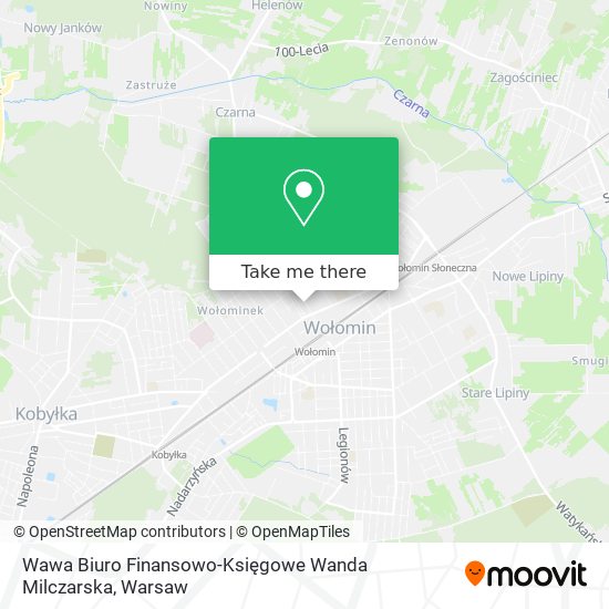 Wawa Biuro Finansowo-Księgowe Wanda Milczarska map