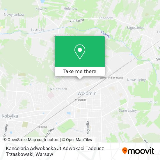 Kancelaria Adwokacka Jt Adwokaci Tadeusz Trzaskowski map