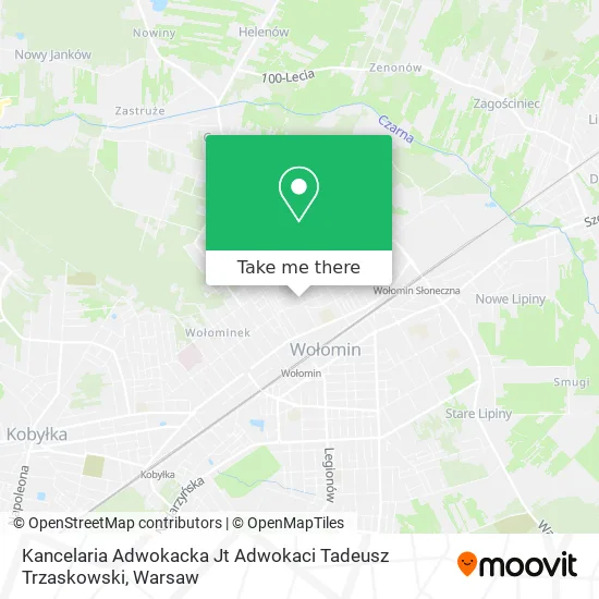 Kancelaria Adwokacka Jt Adwokaci Tadeusz Trzaskowski map