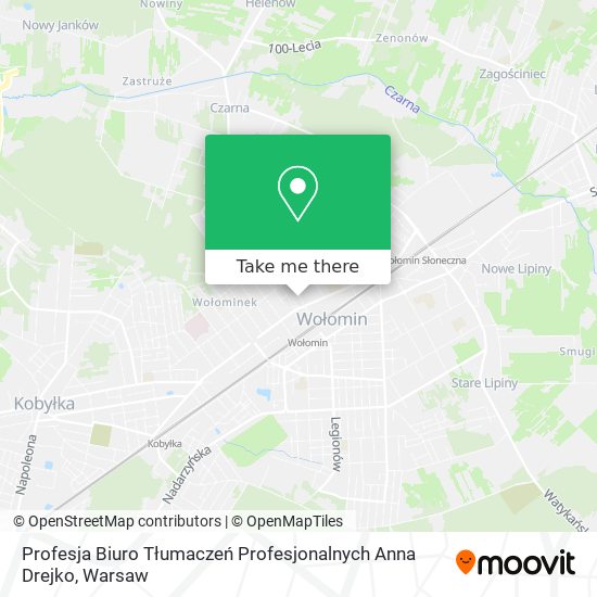 Profesja Biuro Tłumaczeń Profesjonalnych Anna Drejko map