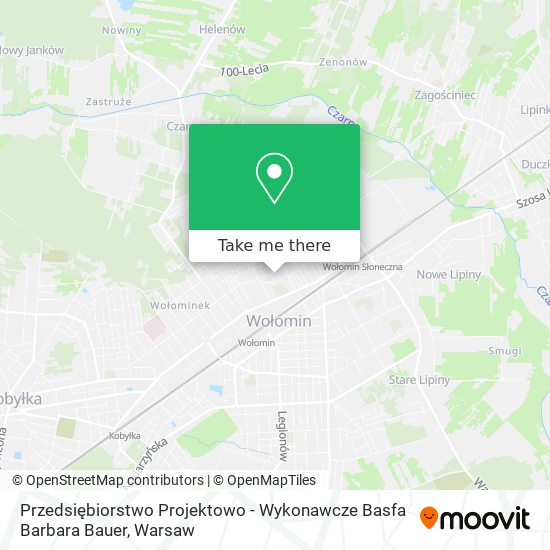 Przedsiębiorstwo Projektowo - Wykonawcze Basfa Barbara Bauer map