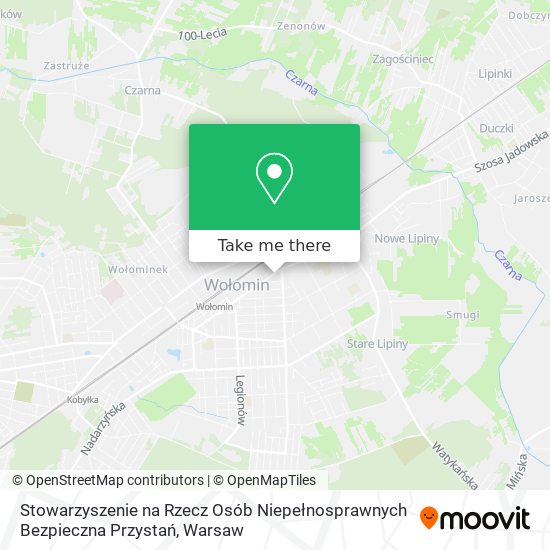 Stowarzyszenie na Rzecz Osób Niepełnosprawnych Bezpieczna Przystań map