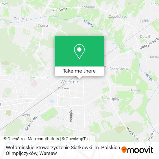 Wołomińskie Stowarzyszenie Siatkówki im. Polskich Olimpijczyków map