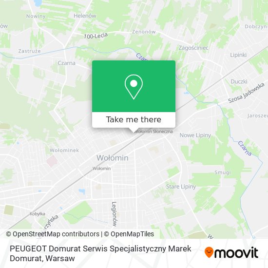 PEUGEOT Domurat Serwis Specjalistyczny Marek Domurat map