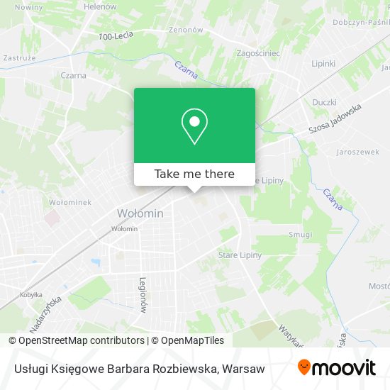 Usługi Księgowe Barbara Rozbiewska map