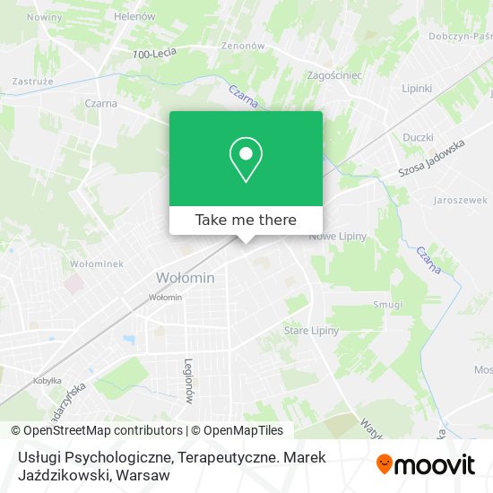 Usługi Psychologiczne, Terapeutyczne. Marek Jaździkowski map