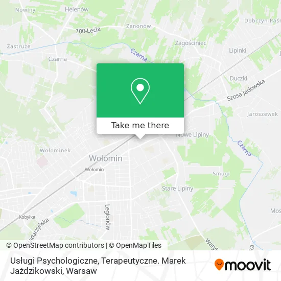 Usługi Psychologiczne, Terapeutyczne. Marek Jaździkowski map
