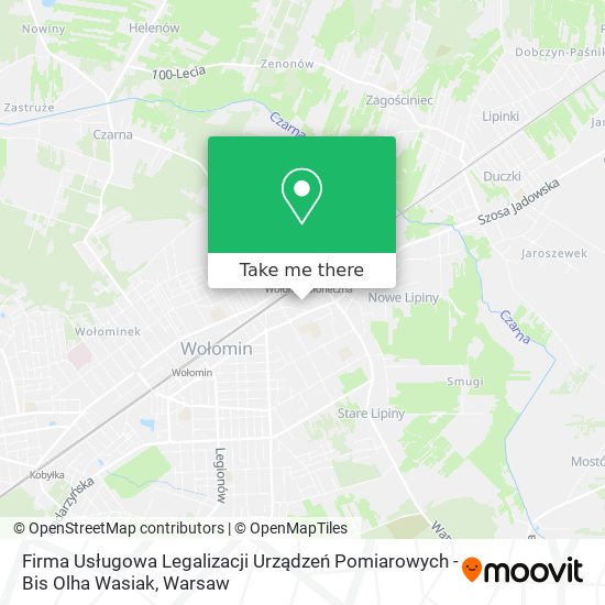 Firma Usługowa Legalizacji Urządzeń Pomiarowych - Bis Olha Wasiak map